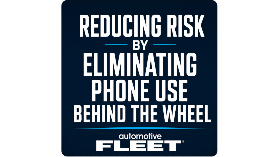 A blue and white Automotive Fleet podcast logo