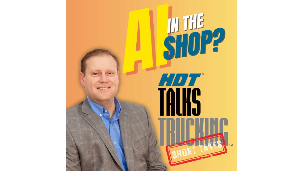 Podcast thumbnail saying "AI in the Shop"