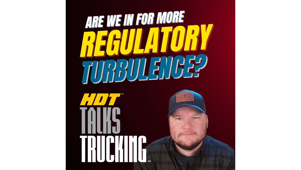 Podcast thumbnail saying "Are we in for more regulatory turbulence?"