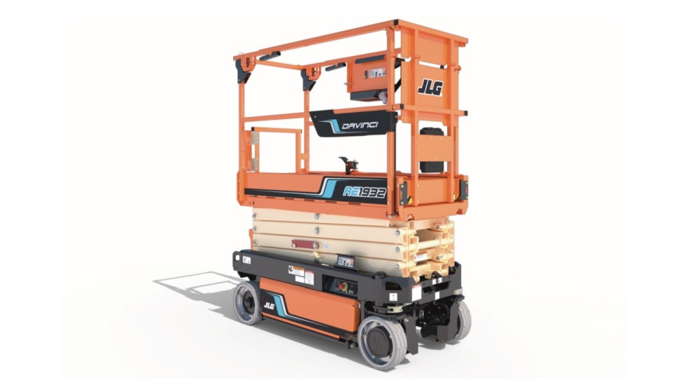 JLG Releases Hydraulic-Free DaVinci AE1932 Electric Scissor Lift