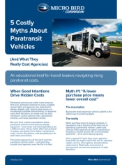5 Costly Myths About Paratransit Vehicles