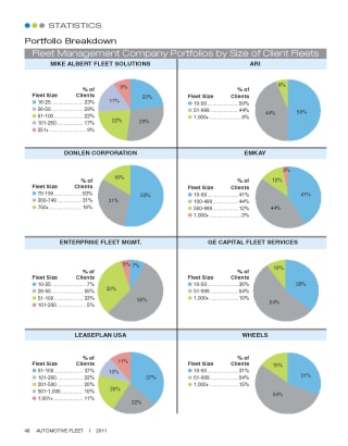 2010 Fleet Size in Lessor Portfolios
