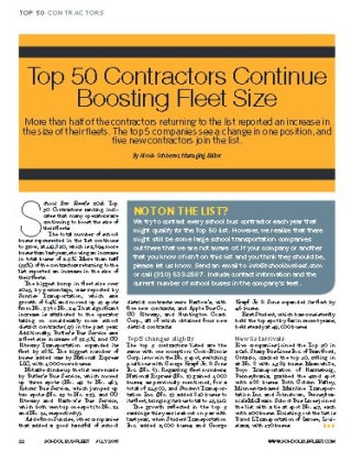 Top 50 Contractor Fleets of 2016