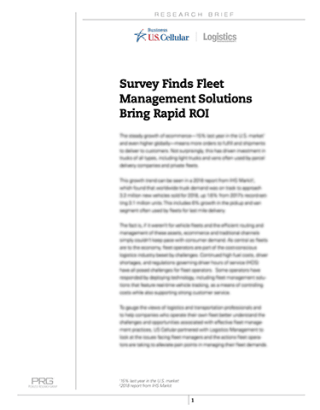 What are your peers saying about fleet solutions?