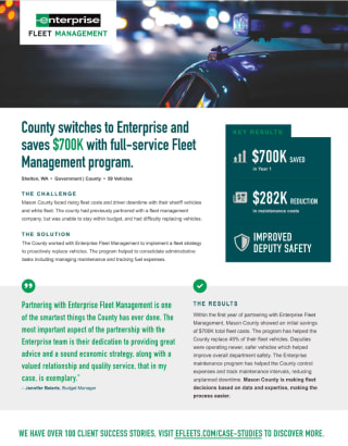Counties are discovering the benefits of a professional fleet program