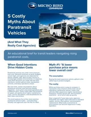 5 Costly Myths About Paratransit Vehicles