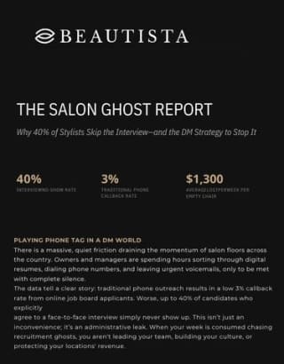 The Salon Ghost Report: Stop Wasting Hours Chasing Unqualified Applicants