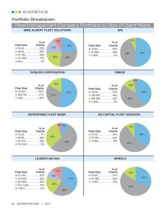 2010 Fleet Size in Lessor Portfolios