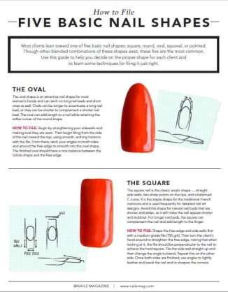 How to File 5 Basic Nail Shapes