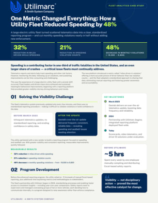 Utilimarc Fleet Analytics Case Study