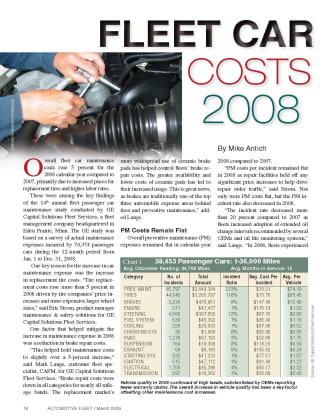 2008 Maintenance Statistics
