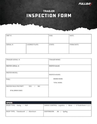 Trailer Inspection Form
