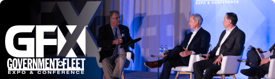 Government Fleet Expo & Conference (GFX) panel discussion on stage