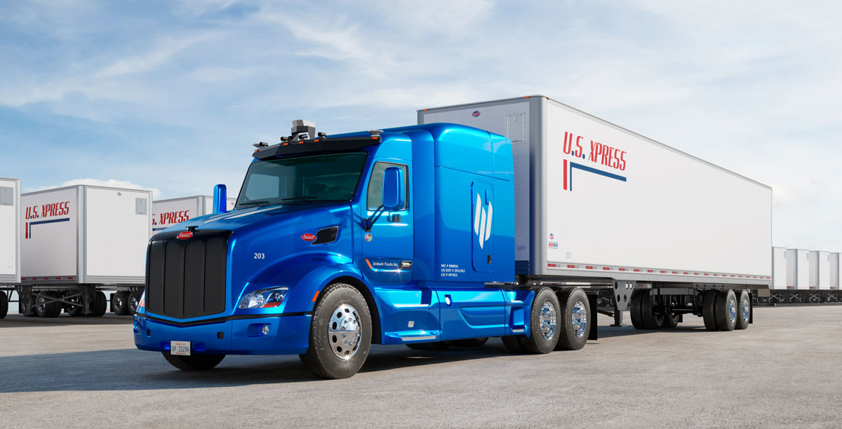 U.S. Xpress, Embark Team up for Autonomous-Truck Network Development ...