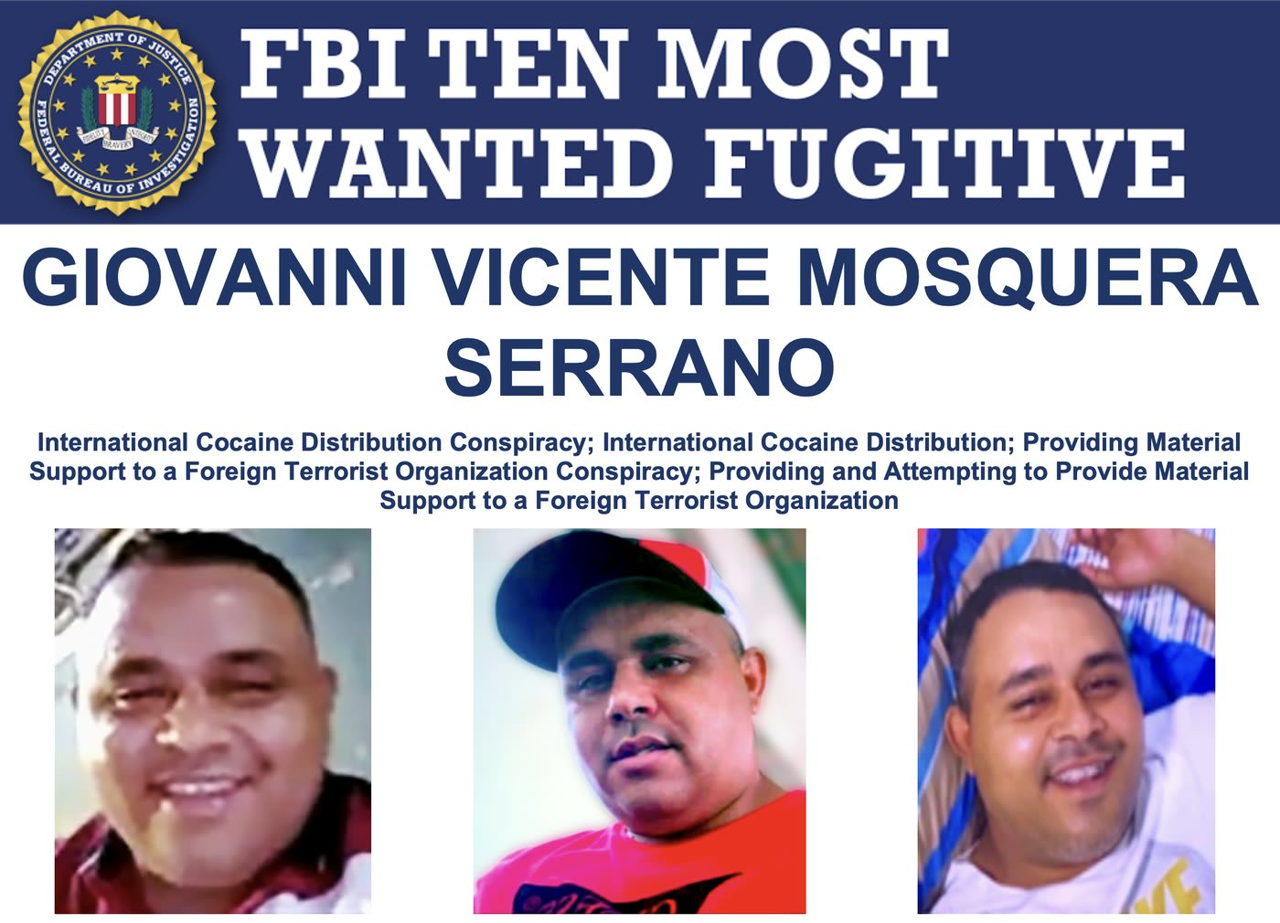 Tren de Aragua Leader Added to FBI’s Ten Most Wanted List, $3 Million ...