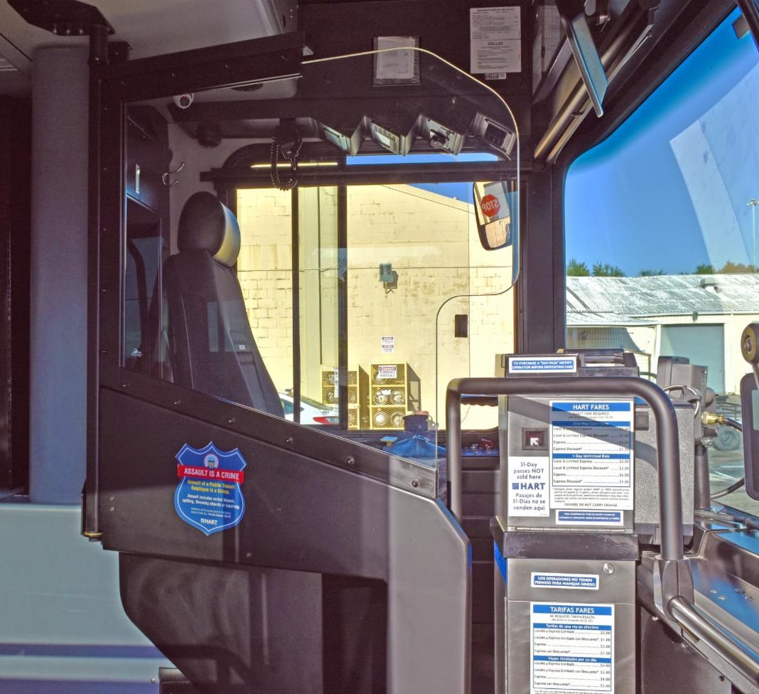Fla.'s HART unveils new driver safety shields | Metro