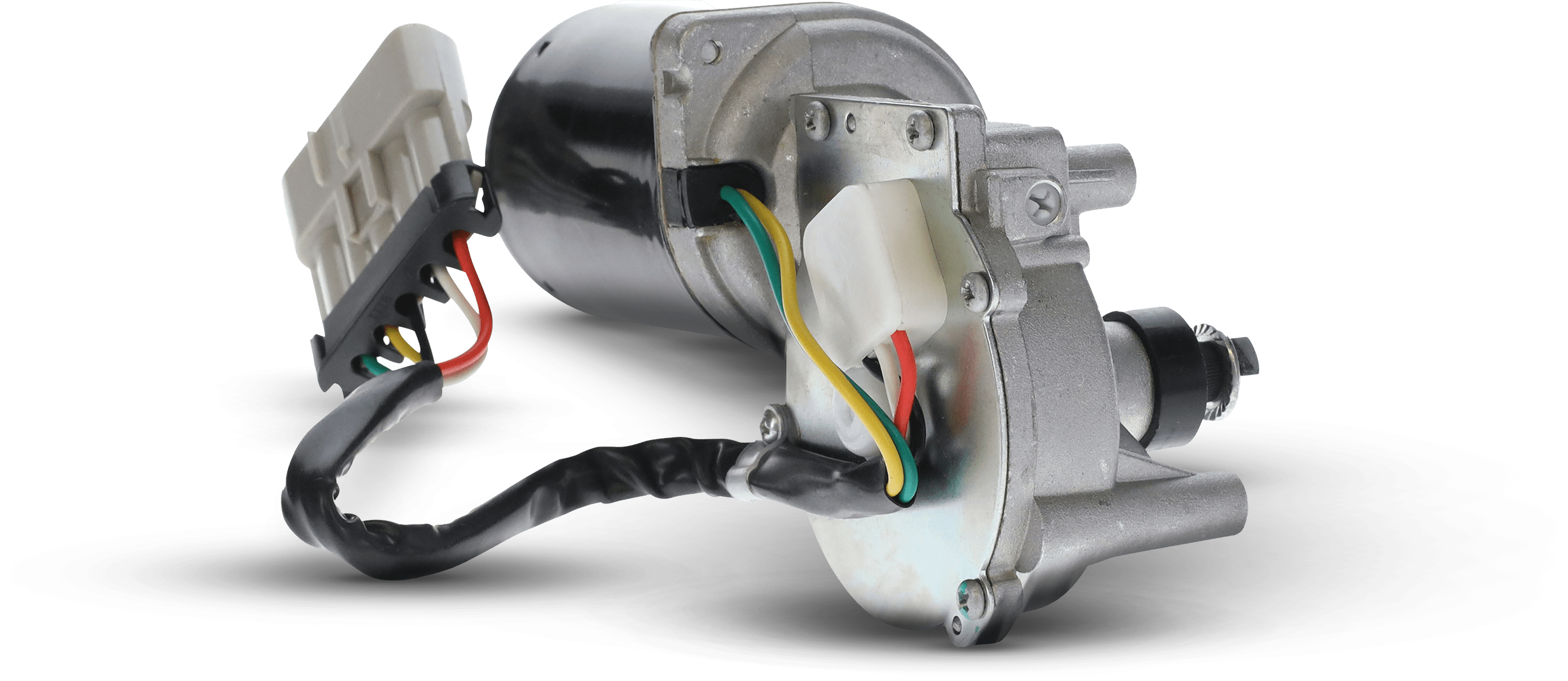 WAI Gloable heavy duty starter motor drive gear in silver with three-hole mounting flange on a black backdrop, showcasing machined metal texture.