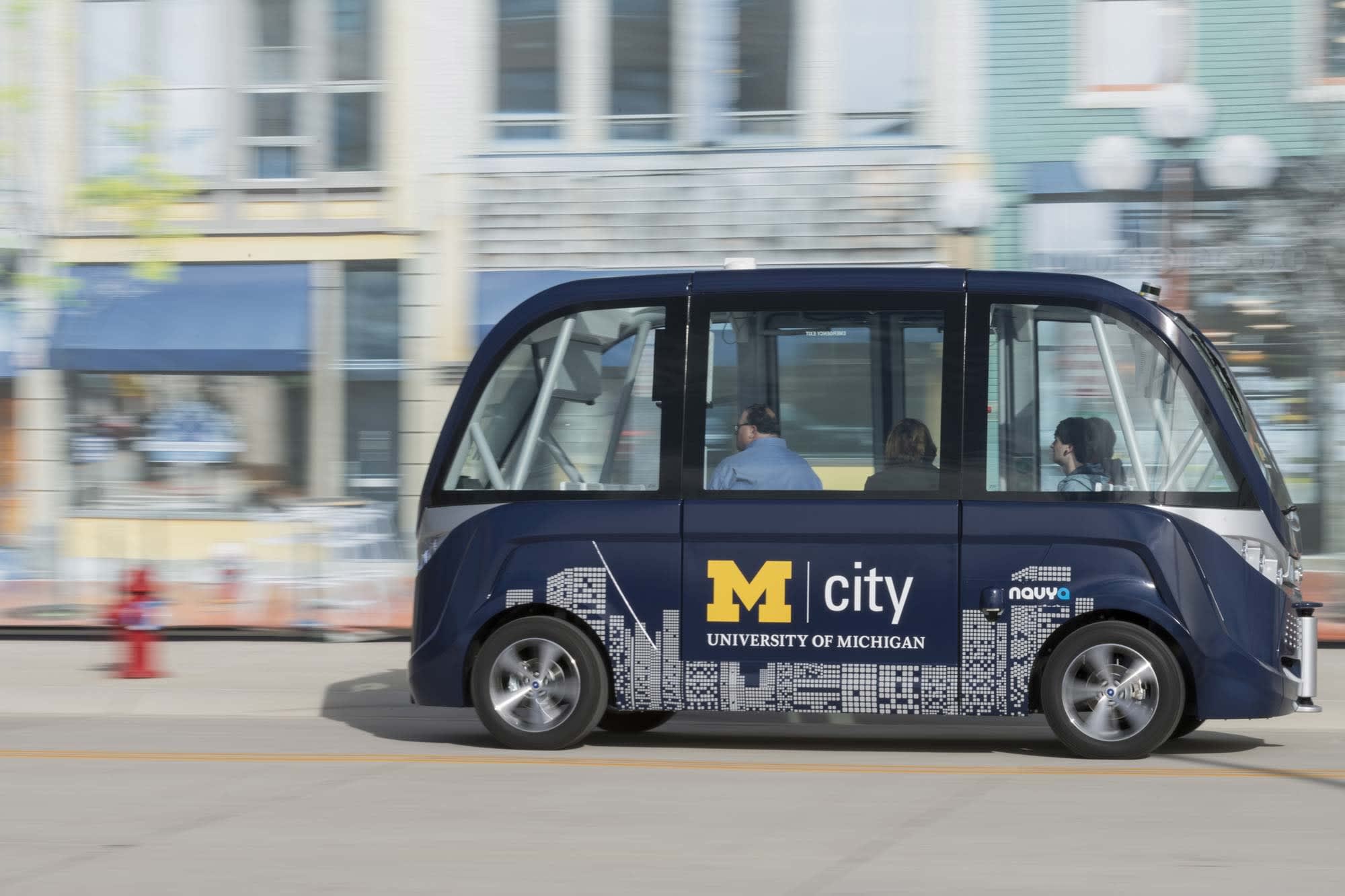 Via Store Shuttle Driverless shuttle service coming to University of Michigan | Metro