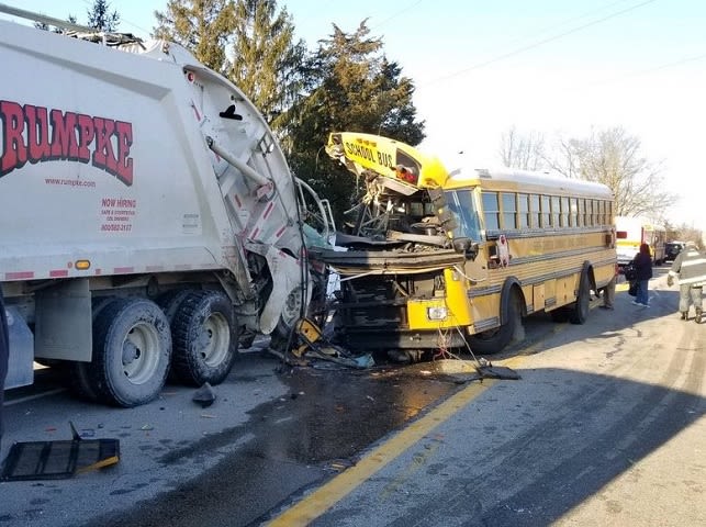 Driver, Students Taken to Hospital After School Bus Crash | School Bus ...