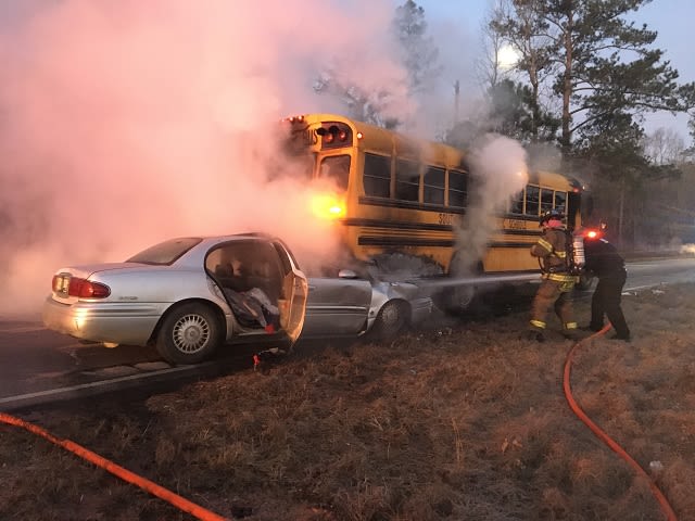 Driver Rescues Students From School Bus Before it Catches Fire | School ...