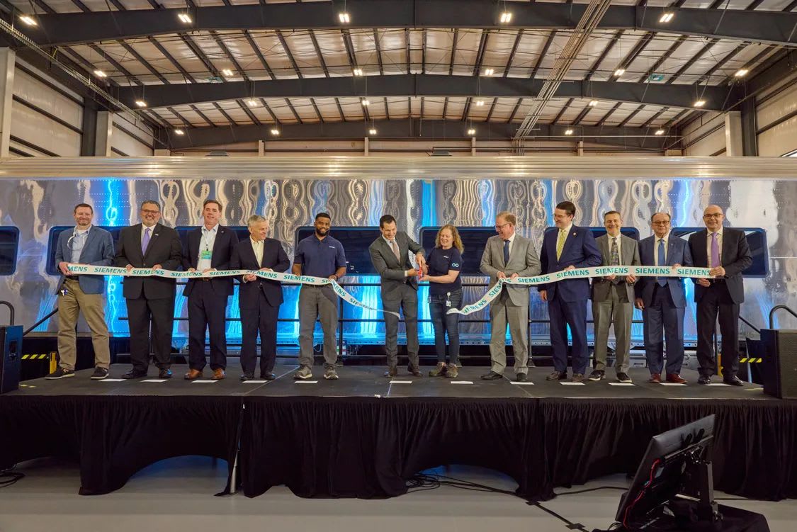 Siemens Opens North Carolina Railcar Manufacturing Facility