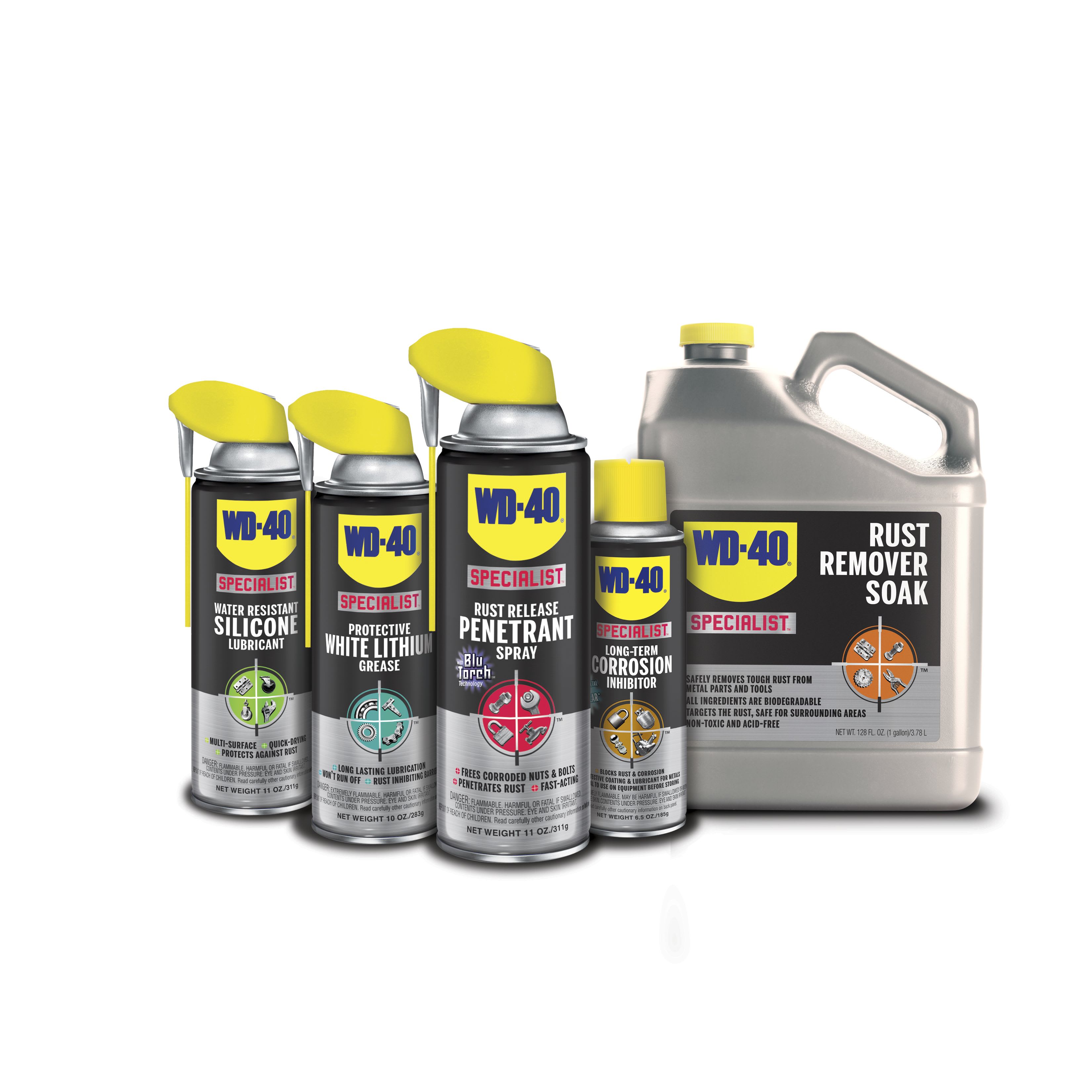 WD-40 Specialist Kit D'Entretien Vélo 3 Pièces – Spray Chaîne, Nettoyant Chaîne, Nettoyant Vélo, Anti-Rouille