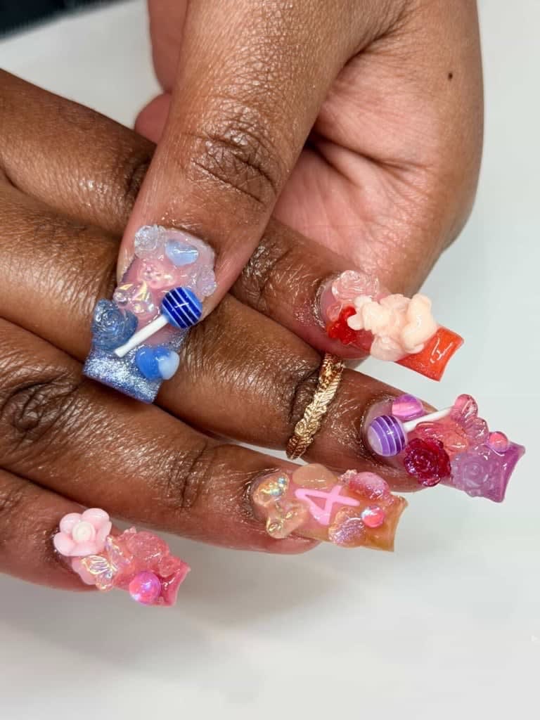 prom dress nails 15 Trendy Red Prom Nail Ideas
