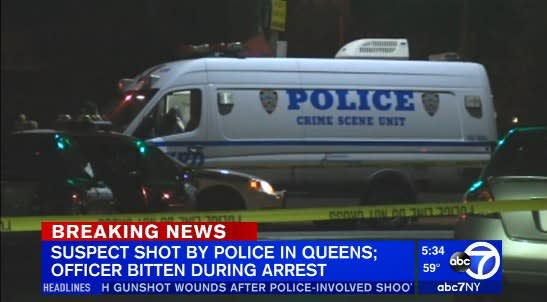 NYPD Officer Bitten, Suspect Shot During Traffic Stop Attempt | Police ...