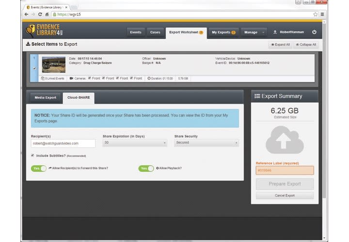 Watchguard Evidence Library Express WatchGuard Video: Evidence in the Ether | Police Magazine