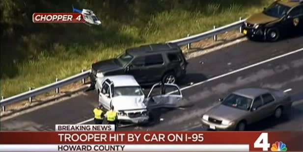 Maryland State Trooper Struck on I-95 by State Police Employee in ...