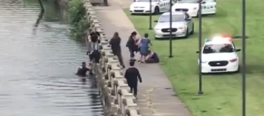 Video: IN Officer Saves Autistic Boy from Drowning in River | Police ...
