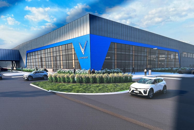 Photos: VinFast Breaks Ground for EV Manufacturing Plant in North ...